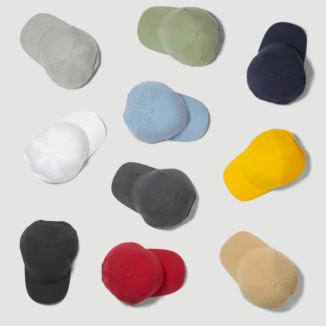 Caps of Several Colors Spread on The Floor