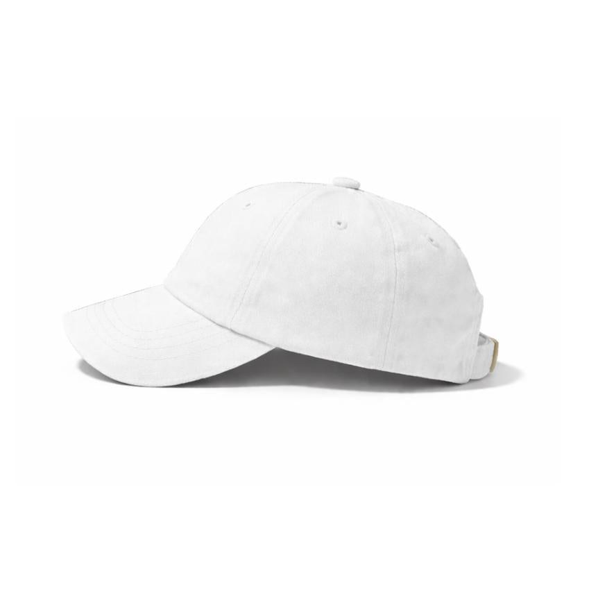 White baseball cap on a white background